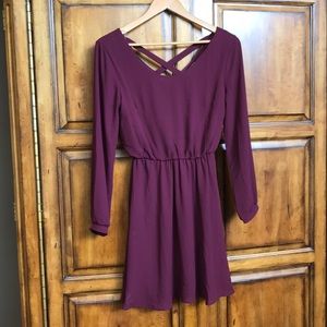 Beautiful cross front neckline dress